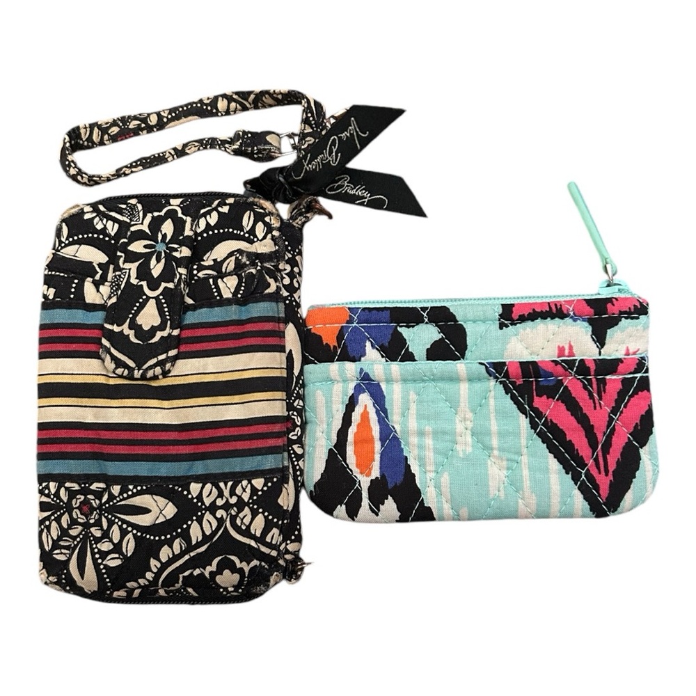 Vera Bradley wristlet and small change purse.